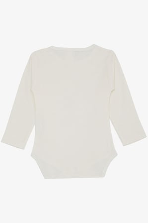 Breeze Kız Bebek Çıtçıtlı Zıbın Body Uğur Böceği Baskılı Çiçekli 9 Ay-3 Yaş, Ekru