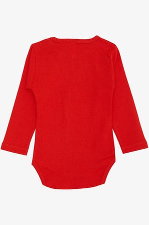 Breeze Kız Bebek Çıtçıtlı Zıbın Body Uğur Böceği Baskılı Çiçekli 9 Ay-3 Yaş, Narçiçeği