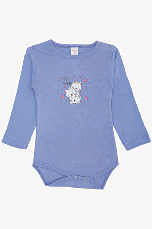 Breeze Kız Bebek Çıtçıtlı Zıbın Body Dostluk Temalı Prenses Kedicikler Baskılı 9 Ay-3 Yaş, Lila