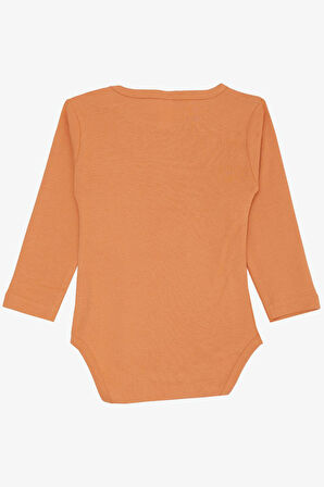 Breeze Kız Bebek Çıtçıtlı Zıbın Body Uğur Böceği Baskılı Çiçekli 9 Ay-3 Yaş, Somon