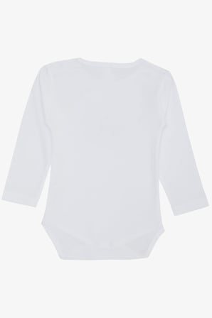 Breeze Erkek Bebek Çıtçıtlı Zıbın Body Sevimli Takım Arkadaşları Baskılı 9 Ay-3 Yaş, Beyaz