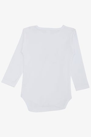 Breeze Erkek Bebek Çıtçıtlı Zıbın Body Hayvanat Bahçesi Dost Hayvanlar Baskılı 9 Ay-3 Yaş, Beyaz