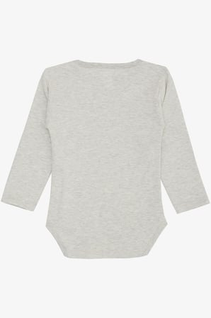Breeze Erkek Bebek Çıtçıtlı Zıbın Body Hayvanat Bahçesi Dost Hayvanlar Baskılı 9 Ay-3 Yaş, Bej Melanj