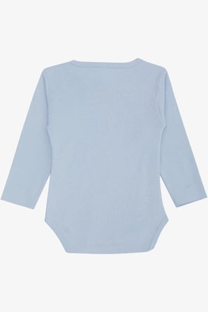 Breeze Erkek Bebek Çıtçıtlı Zıbın Body Araba Baskılı 9 Ay-3 Yaş, Açık Mavi