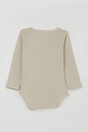 Breeze Erkek Bebek Çıtçıtlı Zıbın Body Gözlüklü Kedicik Baskılı 9 Ay-3 Yaş, Taş