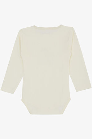 Breeze Erkek Bebek Çıtçıtlı Zıbın Body Ressam Kedicik Baskılı 9 Ay-3 Yaş, Krem