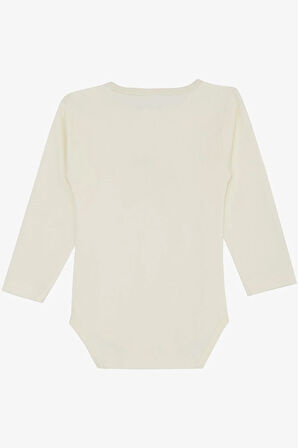Breeze Erkek Bebek Çıtçıtlı Zıbın Body Ressam Kedicik Baskılı 9 Ay-3 Yaş, Krem