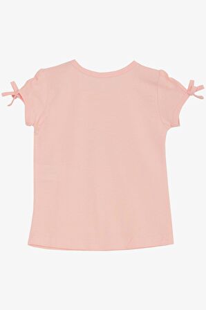 Breeze Kız Çocuk Tişört Parti Zamanı Mutlu Kızlar Baskılı 2-6 Yaş, Pembe