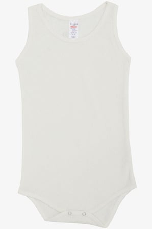 Breeze Erkek Bebek Çıtçıtlı Atlet Zıbın Body Jakarlı 9 Ay-3 Yaş, Ekru
