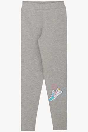 BREEZE Kız Çocuk Taytlı Takım Renkli Ayakkabı Baskılı 5-10 Yaş, Pembe