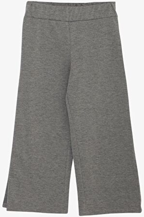 Breeze Kız Çocuk Pantolonlu Takım Çiçek Baskılı Yırtmaçlı 6-12 Yaş, Ekru