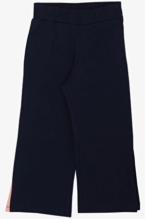 Breeze Kız Çocuk Pantolonlu Takım Çiçek Baskılı Yırtmaçlı 6-12 Yaş, Somon