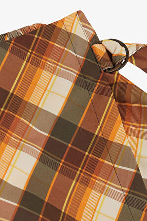 Escabel Kız Çocuk Şort Etek Ekose Desenli 10-14 Yaş, Karışık Renk