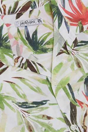 Jack Lions Erkek Çocuk Gömlek Çiçek Desenli Düğmeli 5-9 Yaş, Karışık Renk