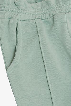 Breeze Kız Çocuk Alt Beli Paçası Lastikli Cepli 1-4 Yaş, Mint Yeşili
