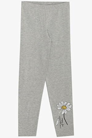 Breeze Kız Çocuk Taytlı Takım Papatya Baskılı 4-9 Yaş, Ekru