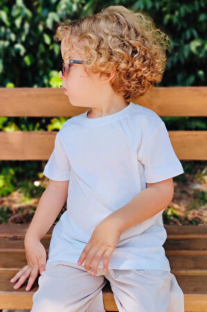 Breeze Erkek Çocuk Tişört Basic 4-14 Yaş, Beyaz