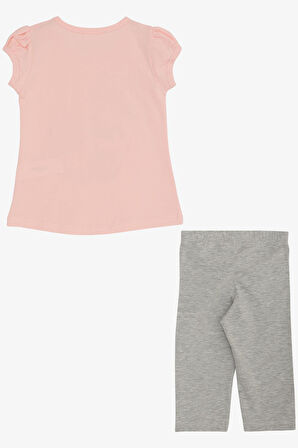 Breeze Kız Çocuk Kapri Taytlı Takım Yaz Temalı Cupcake Baskılı 1.5-5 Yaş, Pembe