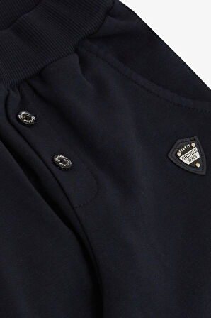 Breeze Erkek Bebek Alt Düğme Aksesuarlı Armalı Cepli 9 Ay-3 Yaş, Lacivert