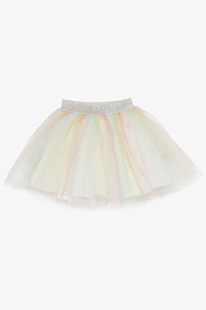 Breeze Kız Çocuk Renkli Tütü Etek 4-10 Yaş, Karışık Renk