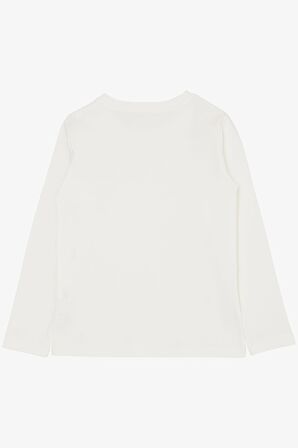 BREEZE Erkek Çocuk Uzun Kollu Tişört Basic 9-14 Yaş, Ekru