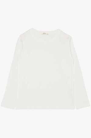 BREEZE Erkek Çocuk Uzun Kollu Tişört Basic 9-14 Yaş, Ekru