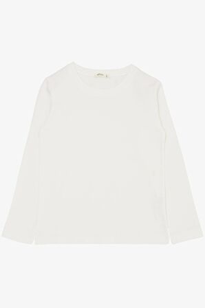 BREEZE Erkek Çocuk Uzun Kollu Tişört Basic 9-14 Yaş, Ekru