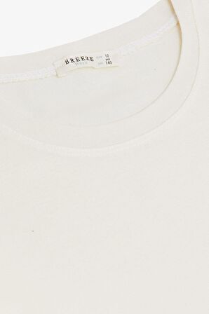 BREEZE Erkek Çocuk Uzun Kollu Tişört Basic 9-14 Yaş, Krem