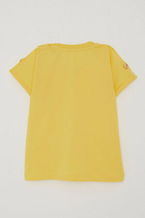 Breeze Erkek Bebek Tişört Cepli Kolları Düğme Akasesuarlı 9 Ay-3 Yaş, Sarı