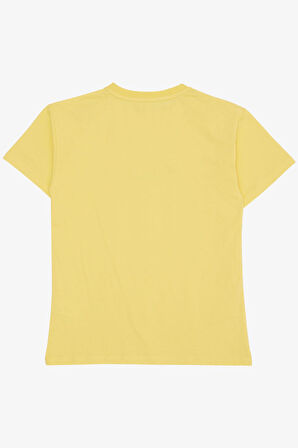 Breeze Erkek Çocuk Tişört Armalı Yazı Baskılı 9-14 Yaş, Sarı