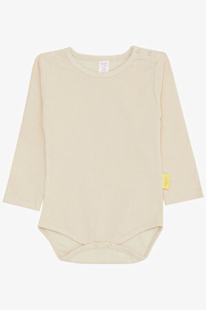 Breeze Kız Bebek Çıtçıtlı Zıbın Body Basic 9 Ay-3 Yaş, Krem