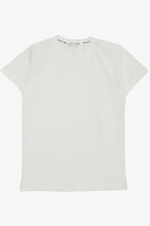 Breeze Erkek Çocuk Tişört Basic 4-14 Yaş, Ekru