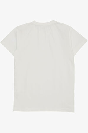 Breeze Erkek Çocuk Tişört Basic 4-14 Yaş, Ekru