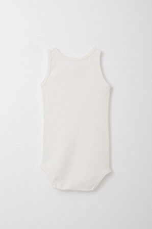 Breeze Erkek Bebek Çıtçıtlı Atlet Zıbın Body Jakarlı 9 Ay-3 Yaş, Ekru