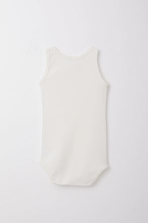 Breeze Erkek Bebek Çıtçıtlı Atlet Zıbın Body Jakarlı 9 Ay-3 Yaş, Ekru