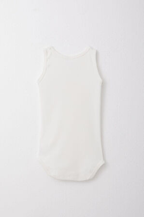 Breeze Erkek Bebek Çıtçıtlı Atlet Zıbın Body 9 Ay-3 Yaş, Ekru