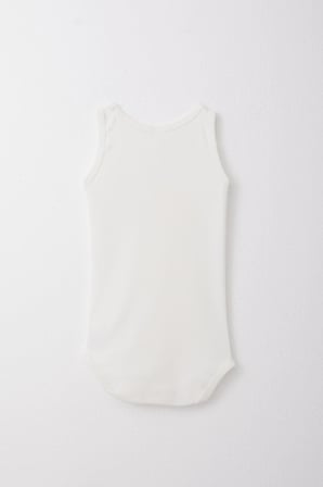 Breeze Erkek Bebek Çıtçıtlı Atlet Zıbın Body 9 Ay-3 Yaş, Ekru