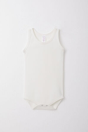 Breeze Kız Bebek Çıtçıtlı Atlet Zıbın Body 9 Ay-3 Yaş, Ekru