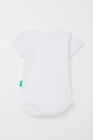 Breeze Erkek Bebek Çıtçıtlı Zıbın Body Basic 9 Ay-3 Yaş, Beyaz