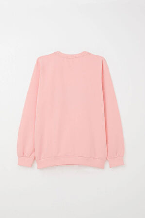 Breeze Kız Çocuk Eşofman Takım Moda Temalı Yazı Nakışlı 8-12 Yaş, Pembe