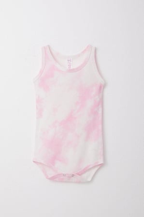 Breeze Kız Bebek Atlet Zıbın Body Batik Desen 9 Ay-3 Yaş, Pembe