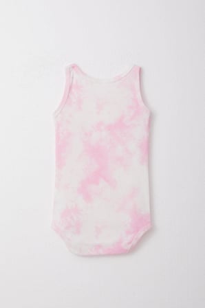 Breeze Kız Bebek Atlet Zıbın Body Batik Desen 9 Ay-3 Yaş, Pembe