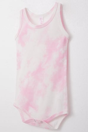 Breeze Kız Bebek Atlet Zıbın Body Batik Desen 9 Ay-3 Yaş, Pembe