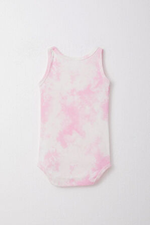 Breeze Kız Bebek Atlet Zıbın Body Batik Desen 9 Ay-3 Yaş, Pembe