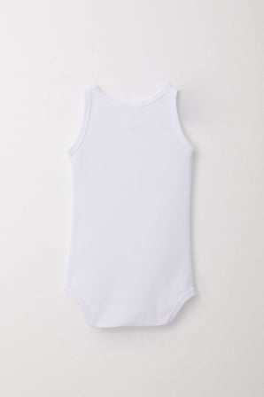 Breeze Kız Bebek Atlet Zıbın Body Çizgili 9 Ay-3 Yaş, Beyaz