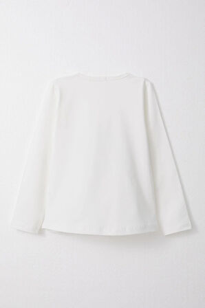 Breeze Kız Çocuk Taytlı Takım Papatya Baskılı 1.5-5 Yaş, Beyaz