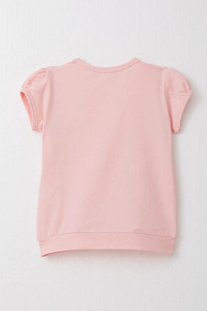 Breeze Kız Çocuk Tişört Güpürlü 1.5-5 Yaş, Pembe