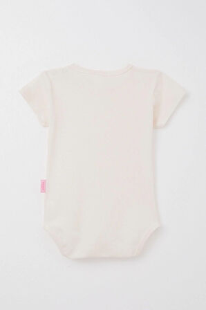 Breeze Kız Bebek Çıtçıtlı Zıbın Body Basic 9 Ay-3 Yaş, Pudra