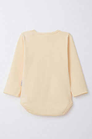 Breeze Erkek Bebek Çıtçıtlı Zıbın Body Basic 9 Ay-3 Yaş, Sarı