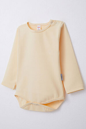 Breeze Erkek Bebek Çıtçıtlı Zıbın Body Basic 9 Ay-3 Yaş, Sarı